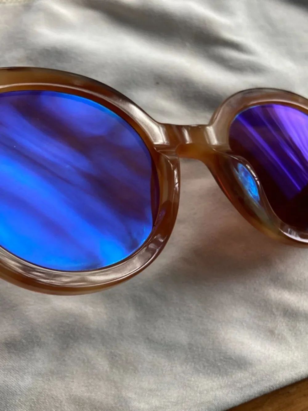 Garrett Leight Julien Sun sunglasses Ember Tortoise/Semi-Flat Oak